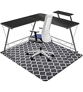 QQpony Chair Mat for Hard Floor, 63"x51" Office Chair Mat for Hardwood Floor, Premium Floor Prote...