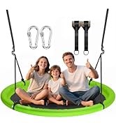 48 inch Saucer Tree Swing for Kids Adult, Larger Flying Swing for Whole Family, 900lbs Weight Cap...