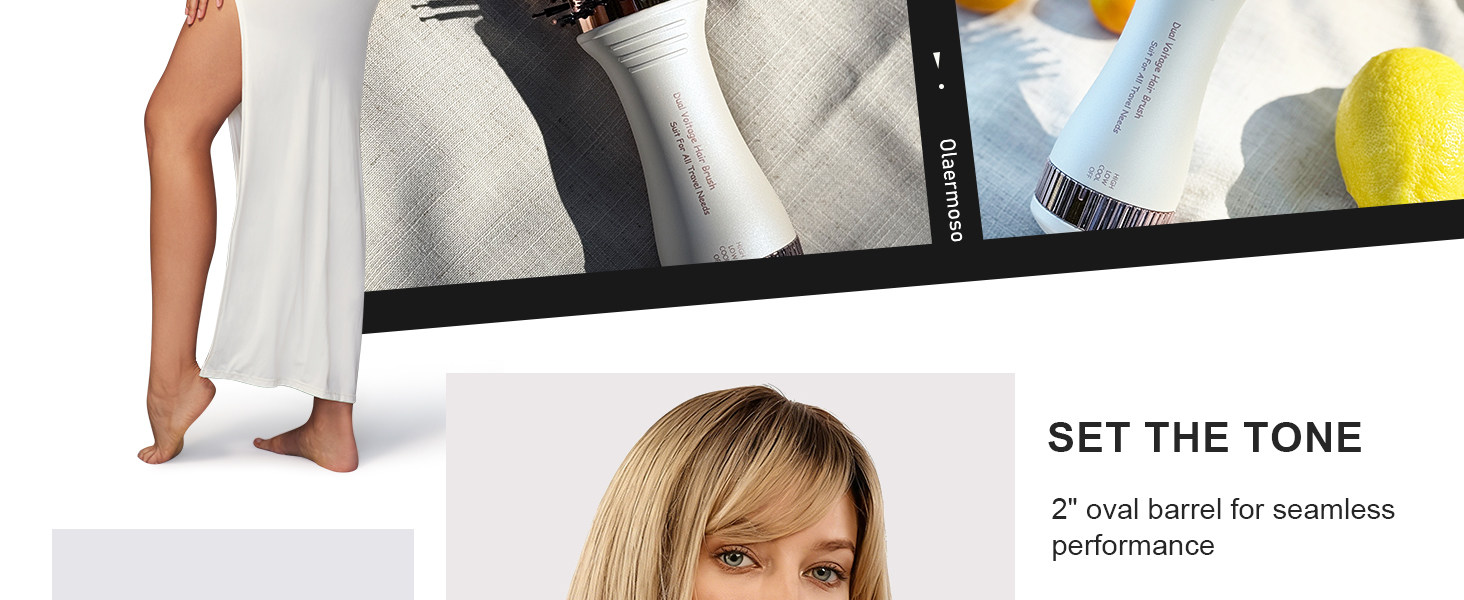 2&amp;#34; oval barrel hair dryer brush