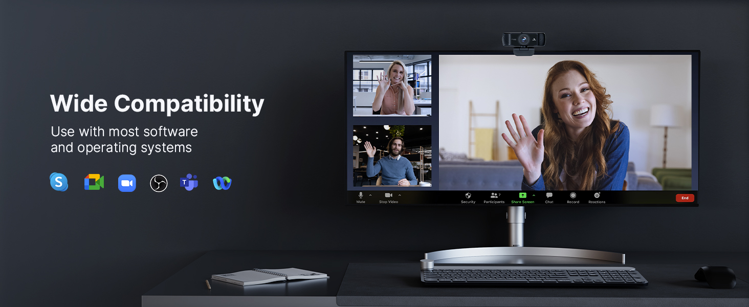 N680P 1080p webcam supports various applications