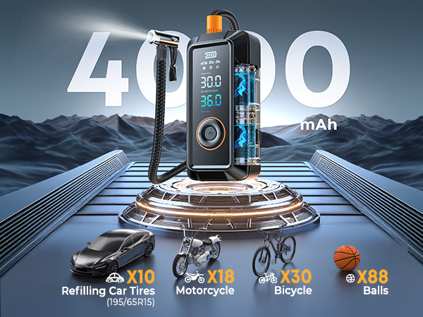 tire inflator portable air compressor