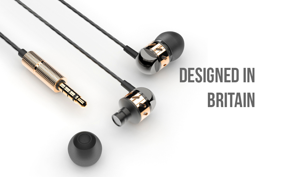 Betron AX5 Wired Earbuds designed in the UK