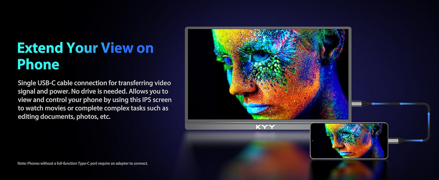 KYY portable laptop monitor