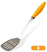 Deiss PRO Kitchen Grill Spatula Stainless Steel Heavy Duty Slotted Turner - 14.4&amp;#34; Metal Spatula