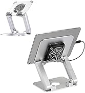 KABCON Surface Pro Tablet Stand with Fan,iPad Pro Stand,Stable Cooling Stand with Quiet Fan for M...
