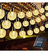 Toodour Solar String Lights Outdoor, 56ft 100 LED Globe String Lights with 8 Modes, Waterproof So...
