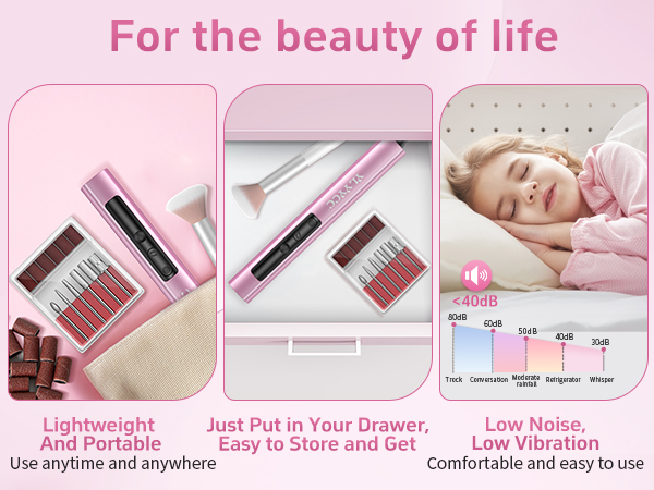electric nail drill bits electric nail file kit UV nail lamp light nail tools for nail art kit 