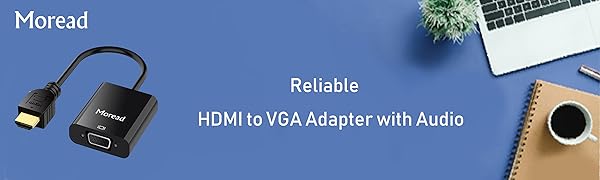 HDMI to VGA Adapter with Audio