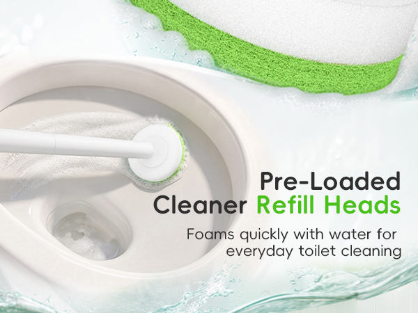 Green Disposable Toilet Brush