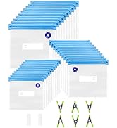 38 PCS Reusable Vacuum Zipper Bags Kit for Sous Vide Cooking, 30 Food Storage Vacuum Sealer Bags ...