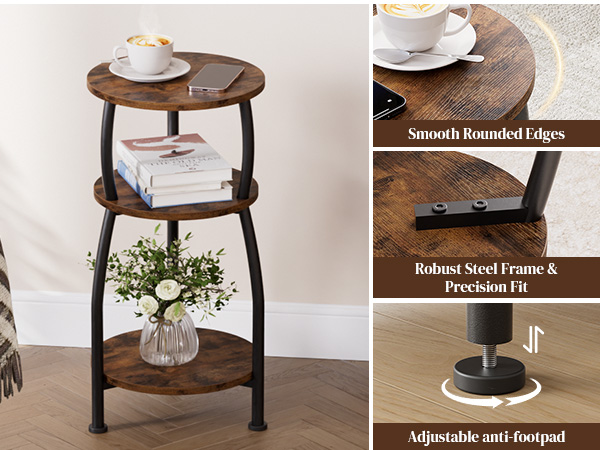 Small Round Side Table
