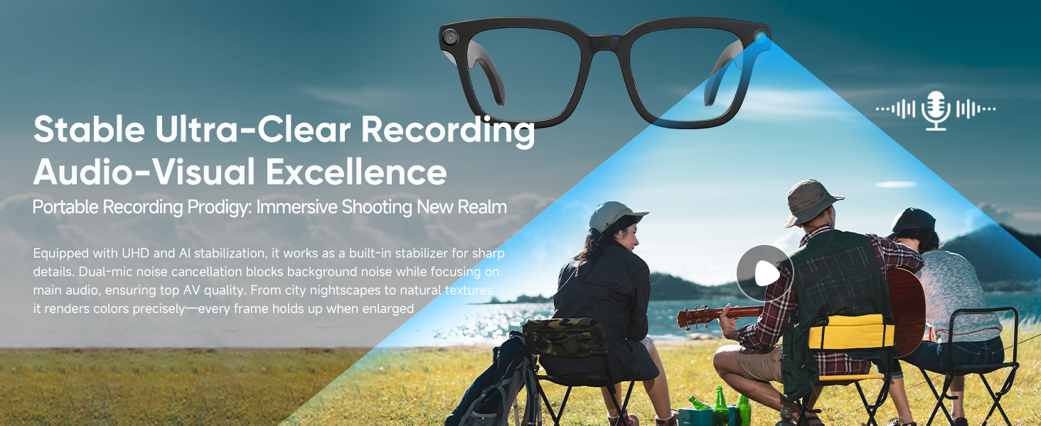 AI Smart Glasses with Camera