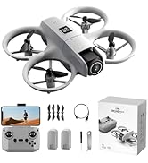 Drone with HD Camera for Adults, 360° Rolling Intelligent Obstacle Avoidance One-Key Takeoff/Land...
