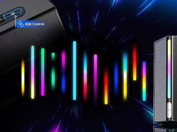 rgb controllable speakers