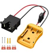 Kzreect Battery Adapter Compatible with Dewalt 20V Battery, Conversion Kit with Fuse Holder and W...