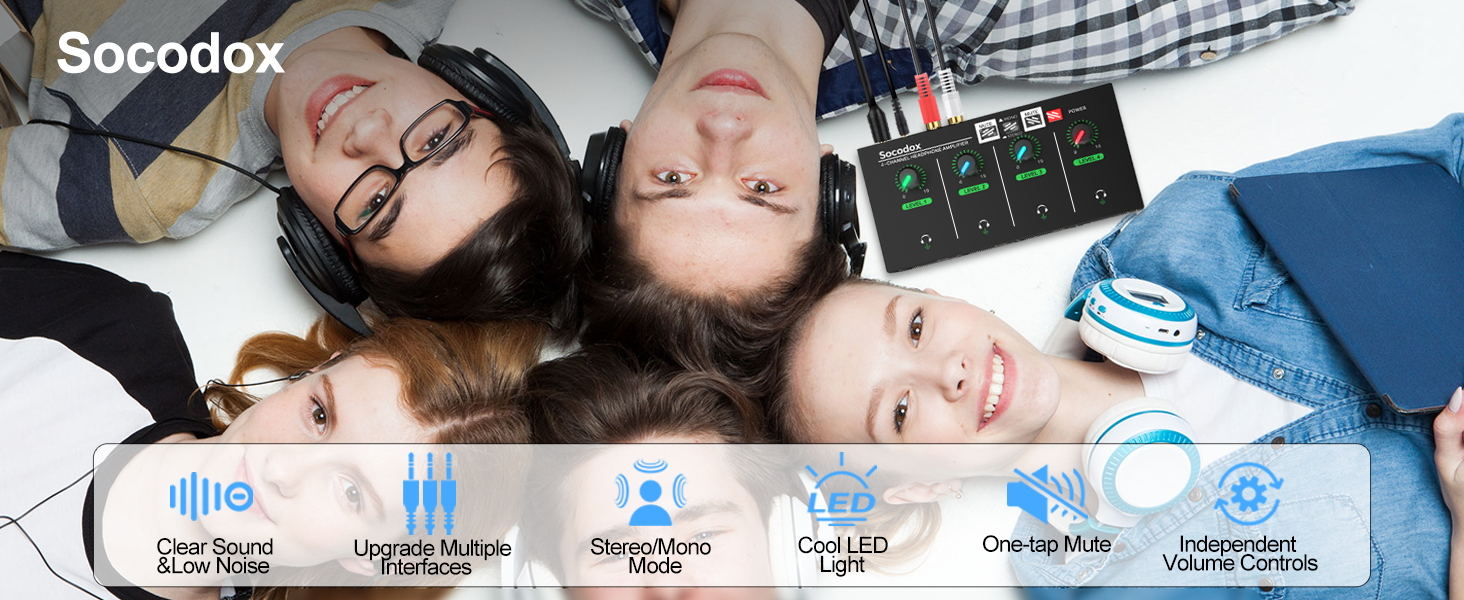 headphone amplifier headphone amps mixer preamp 4 channel amp multi headphone splitter dac amp