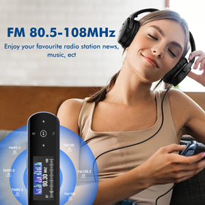 portable music player with FM radio walkman mp3 player USB stick Bluetooth shuffle repeat equalizer