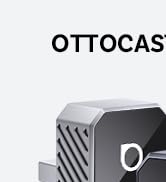 OTTOCAST Mini Pot 2025 2-in-1 Wireless CarPlay/Android Auto Adapter, 5GHz WiFi, Auto Connect for ...