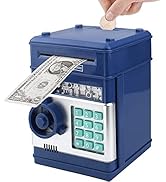Totola Piggy Bank Electronic Mini ATM for Kids Baby Toy, Safe Coin Banks Money Saving Box Passwor...