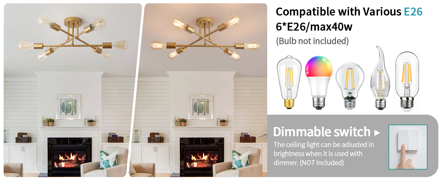 Ceiling Light for Bedroom Dining Room