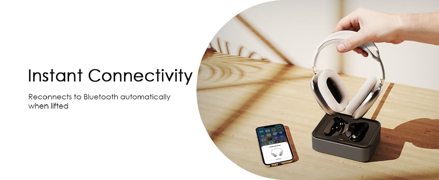 apple airpod max wireless charging station charger base dock stand headphone mount airpodsmax