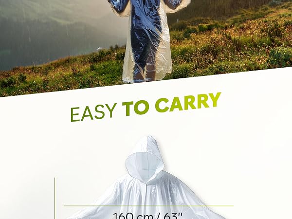 rain ponchos kid adults poncho adult compact pocket travel emergency raincoat packable pack hood