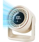 Gaiatop Desk Fan, Touch Control LED Display Small Portable Fans, 5 Speeds Strong Wind, Ultra Quie...