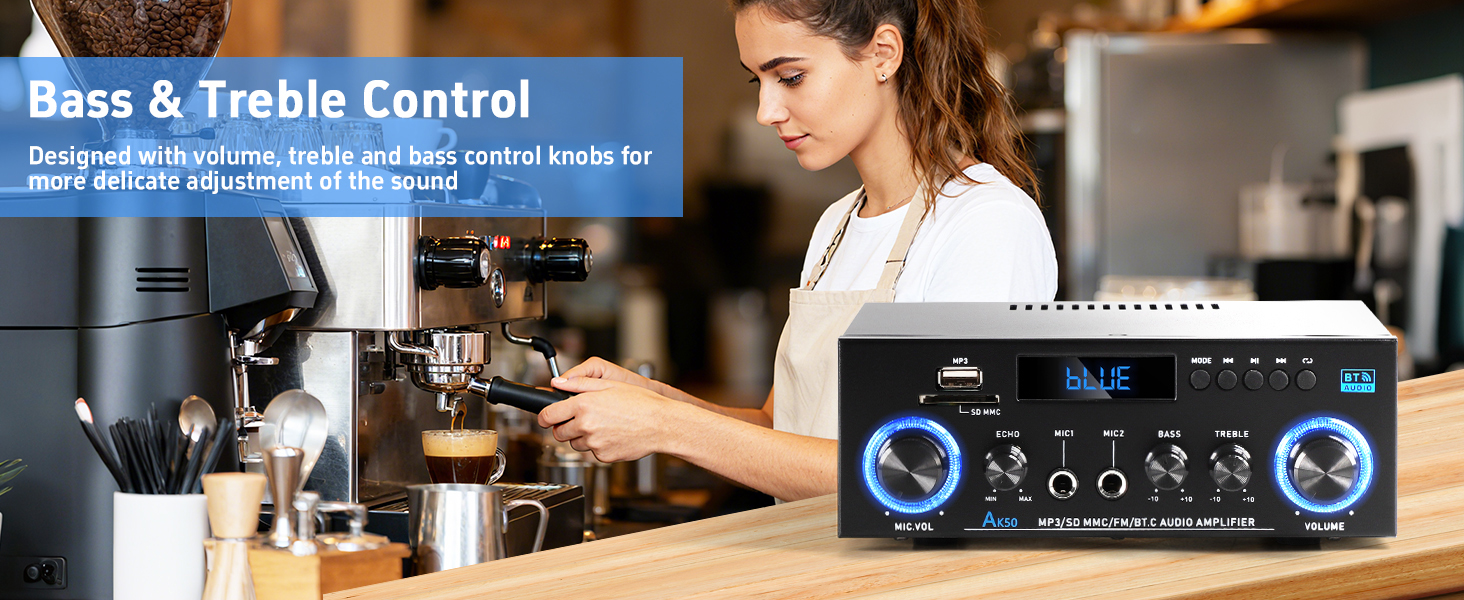 Bluetooth amplifier for speakers