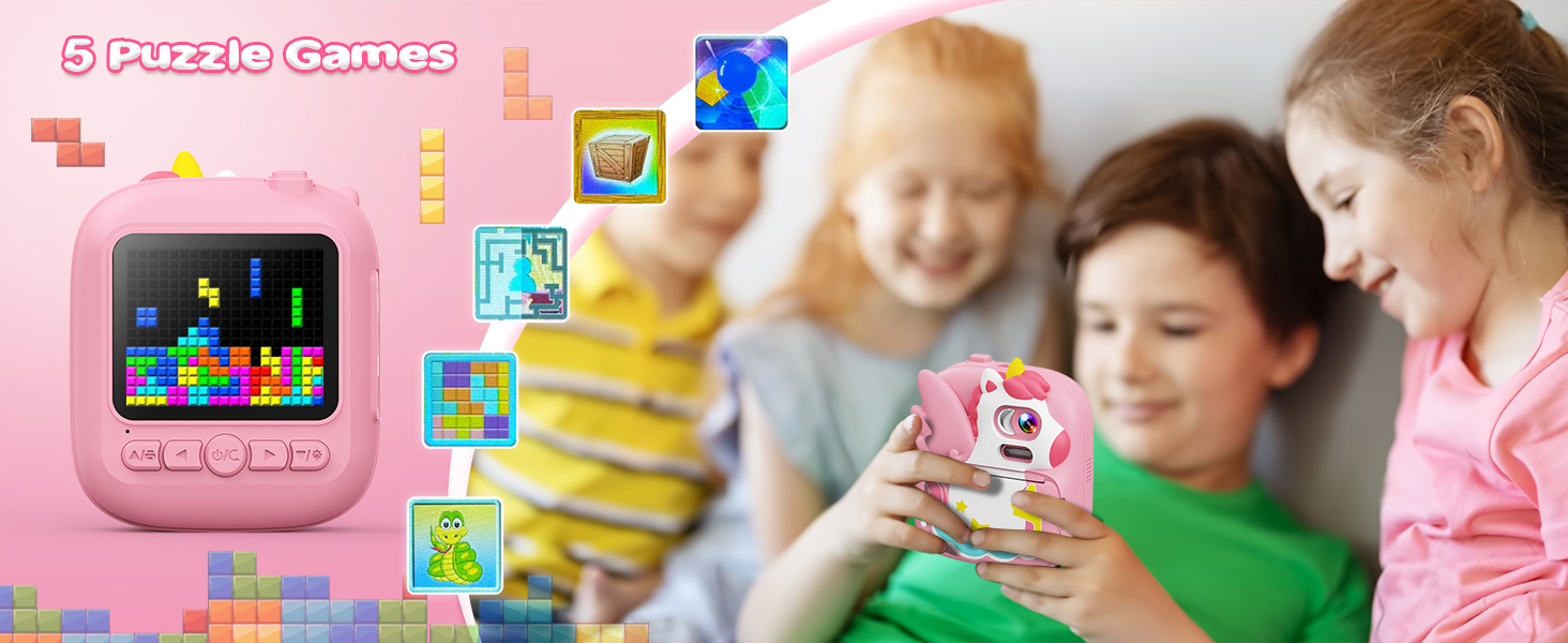 5 puzzle games kids polaroid camera kids digital camera 