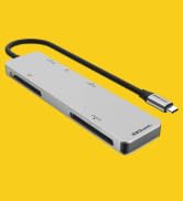 EZQuest USB C Hub SD Card Reader - 5 in 1 USB-C Fast 2.0 Card Reader - UHS II SD &amp; Micro SD, CF a...