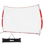 12x9ft / 16x10ft Barricade Backstop Net, Ball Sports Barrier, Practice Net for Baseball, Softball...