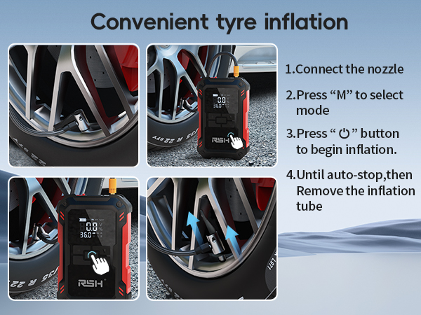 Car Jump Starter with Air Compressor