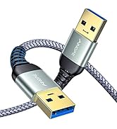 AINOPE USB to USB Cable, USB 3.0 A to A Male to Male Cable [Never Rupture] Double End Type A Cord...