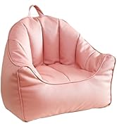 ISAENNE Child Bean Bag Cover Only(No Filler),Pink Bean Bag Covers Stuffable Bean Bags Memory Foam...