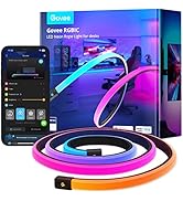 Govee RGBIC Gaming Lights, 10ft Neon Rope Lights Soft Lighting for Gaming Desks, LED Strip Lights...