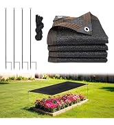 YIYIREA Garden Shade Cloth Kit 86''x 43'' Shade Cover for Raised Garden Bed Sunblock Shade Cloth ...
