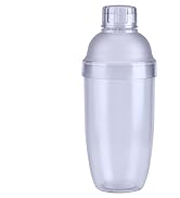 Cocktail Shaker,Anti-leakage Transparent PC Resin Milk Tea Cocktail Drink Shaker Bar Tool 700C Sh...