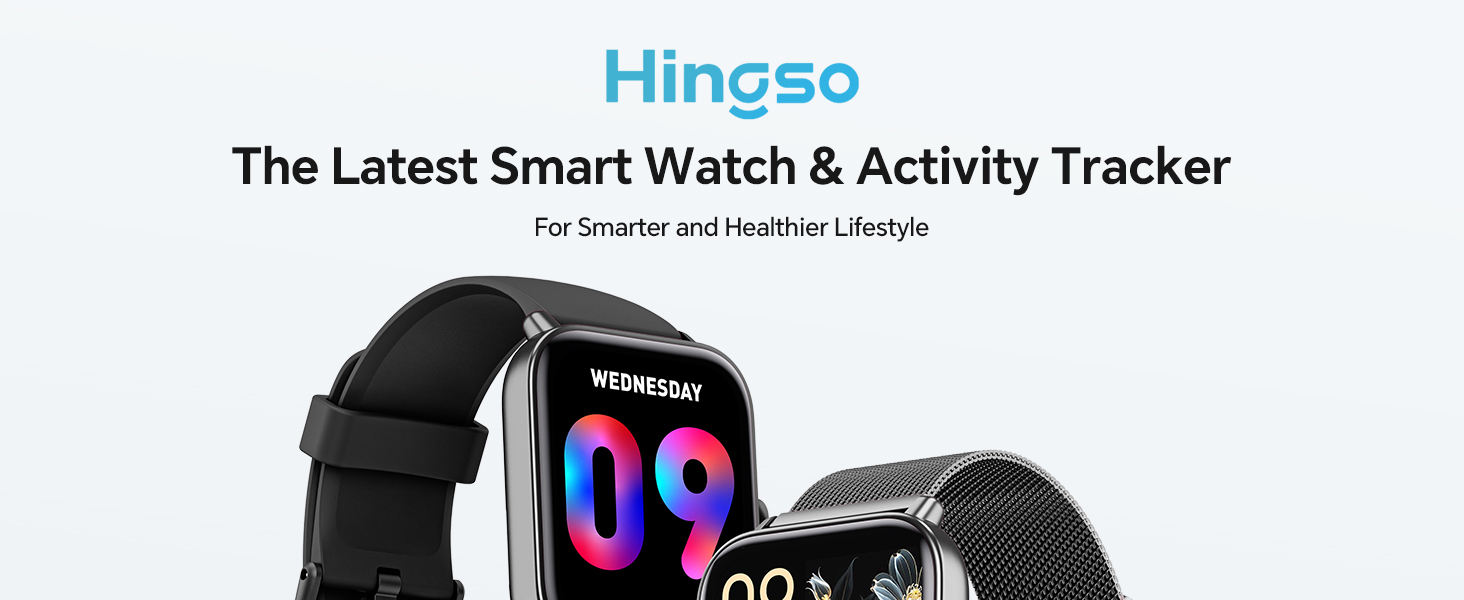 smart watch with 2 bands (Black silicone strap and black stainless steel strap)