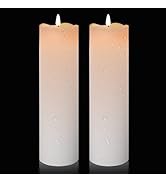 Large Solar Outdoor Flameless Candles, 4