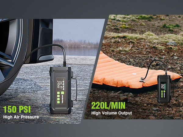 WORKPRO 12V Portable Air Inflator