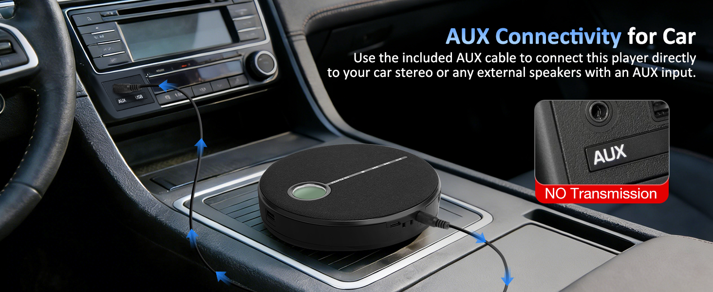 personal cd player portable music player aux