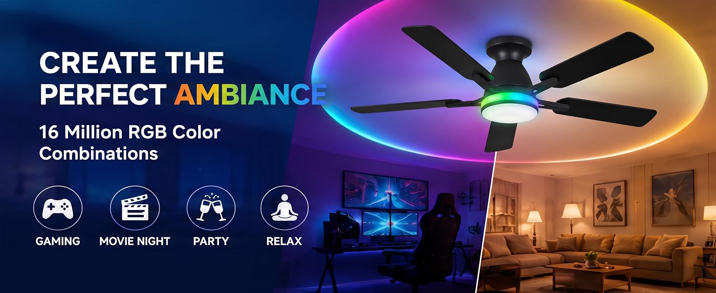 RGB Ceiling Fan