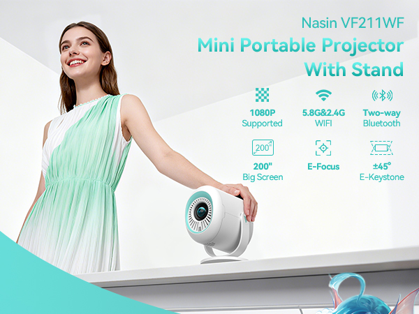 Nasin VF211WF projector smart projector small projector phone projector mini projector for iphone