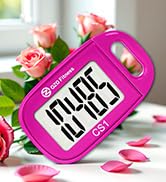 OZO Fitness Clip-on 3D Pedometer for Walking Steps Counter with Lanyard, Simple Exercise Tracker ...