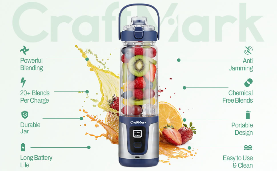 Powerful portable blender