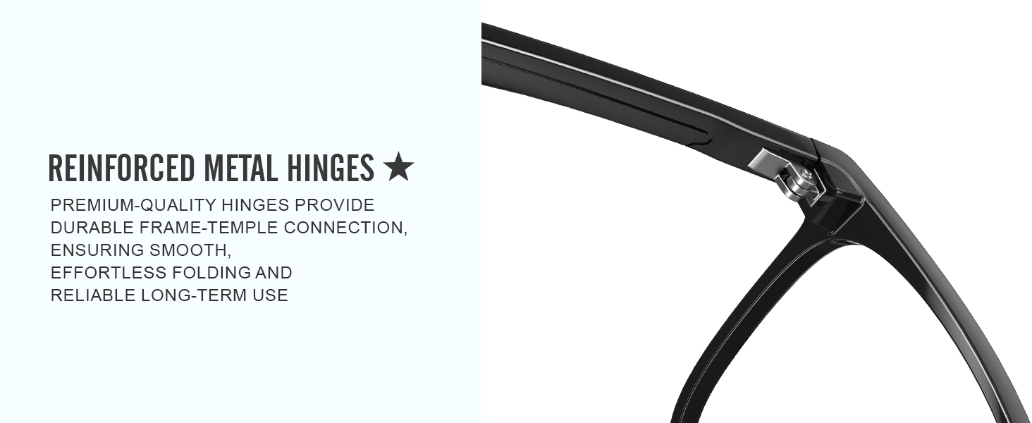 REINFORCED METAL HINGES