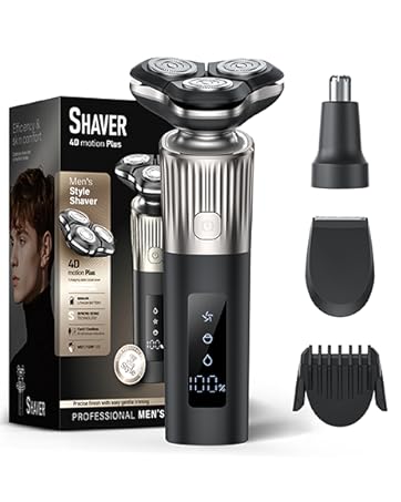 Cordless Electric Razor for Men: 3-in-1 Electric Shavers for Men