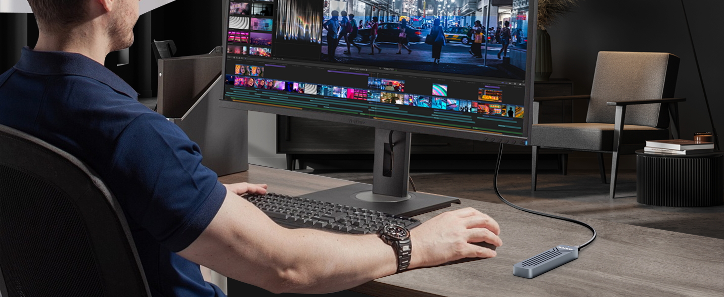 M.2 NVMe SSD Enclosure USB3.2 GEN2 10Gbps