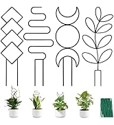Coomin Small Plant Trellis for Climbing Plants Indoor, 15in Metal House Plant Trellis for Potted ...