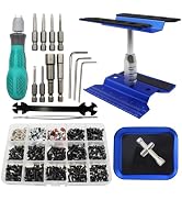 RC Car Repair Work Stand Repair Tool Set 360 Degree Rotation and 523 PCS RC Screws Kit &amp; RC Screw...